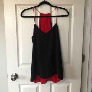 Express - Reversible Tank Top/ Cami - Black and Red